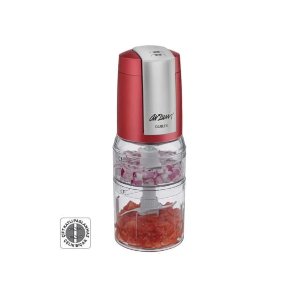 Mini Hachoir ARZUM Dublex 500W rouge (AR189GR) Mini Hachoir ARZUM Dublex 500W rouge (AR189GR)